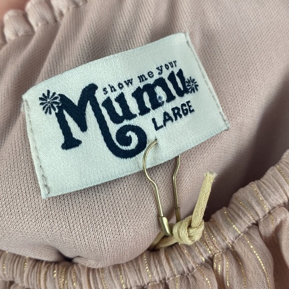 NWT Show Me Your Mumu Rosie Mauve Ruffle Dress Size Large - Picture 10 of 14